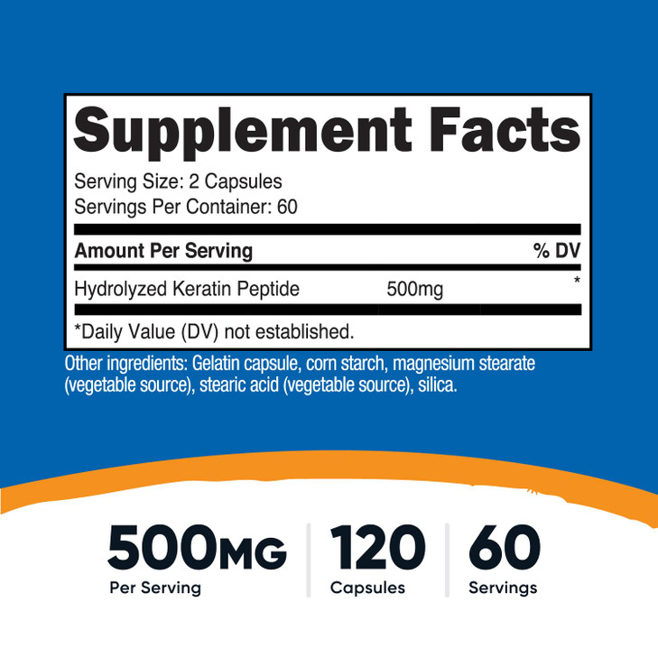 Nutricost Keratin Hydrolized Peptide Capsules