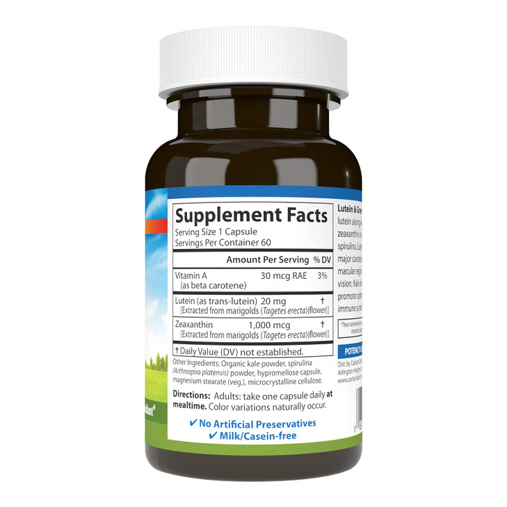 Carlson - Lutein & Greens, 20 mg, Vision