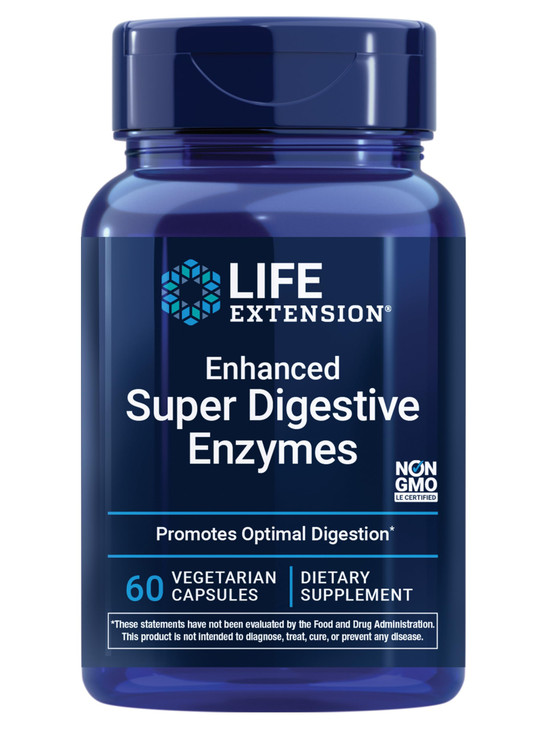 Life Extension Enhanced Super Digestive Enzymes, Supports Digestion, Comfort
