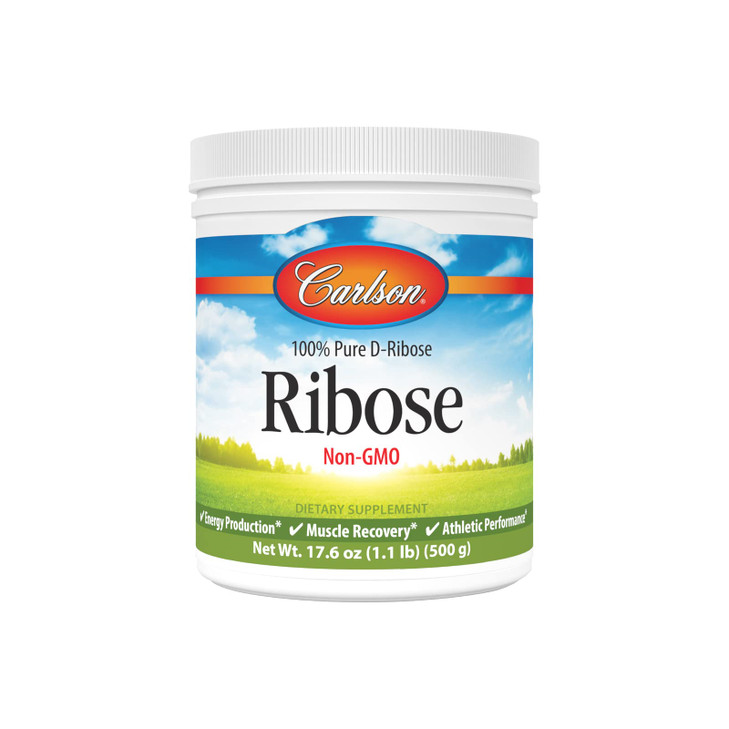 Carlson - Ribose, 100% Pure D-Ribose, Non-GMO, Energy