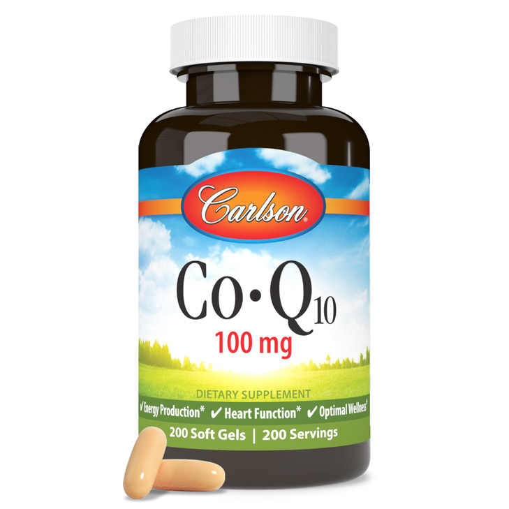 Carlson - Co-Q10, Co-Enzyme Q10, 100 mg, Energy