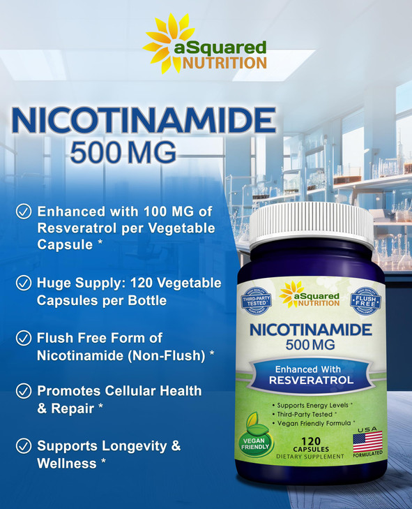 aSquared Nutrition Nicotinamide with Resveratrol