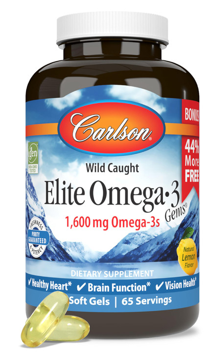 Carlson - Elite Omega-3 Gems, 1600 mg Omega-3