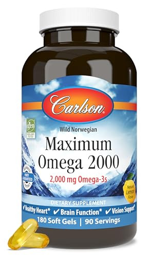 Carlson - Maximum Omega 2000, 2000 mg Omega-3