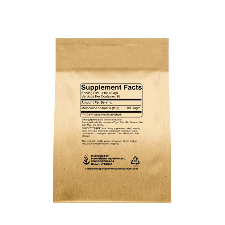 Pure Original Ingredients Bitter Melon (8oz) Traditional Supplement, Natural