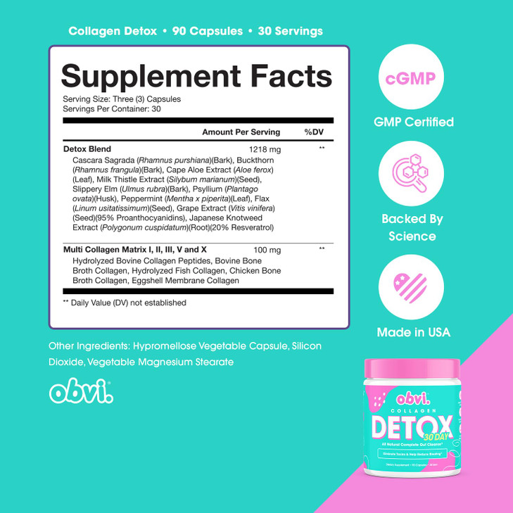 Obvi Detox Colon Cleanse Supplement