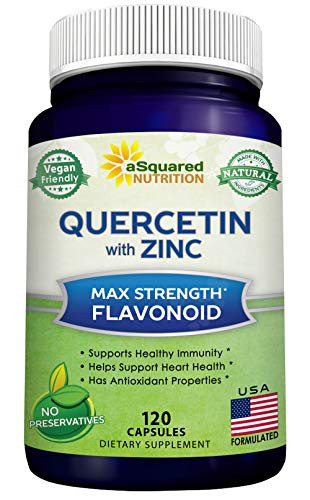 aSquared Nutrition Quercetin 1000mg with Zinc Supplement