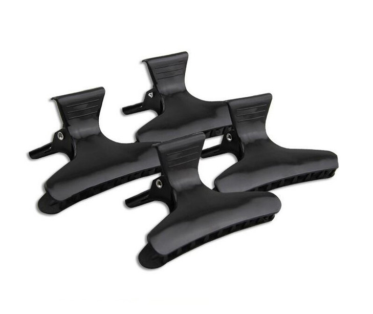 12PCS Butterfly Hair Clips-Women Girls Salon Section Clips Hair Claw Clamps Hairpin Styling Accessories Hair Fringe Grip(Black)