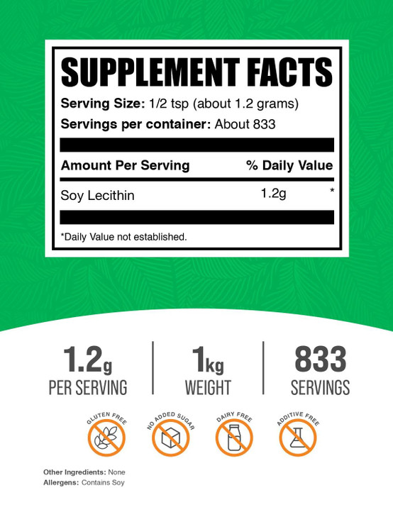 BulkSupplements.com Soy Lecithin Powder