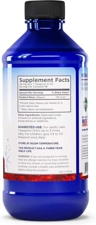 Silver Biotics 30 PPM Extra Strength Daily Immune Support Supplement