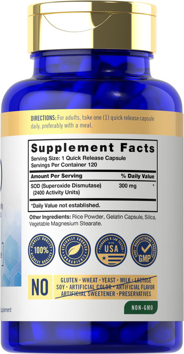 Carlyle S.O.D. Supplement Capsules - 300mg - 120 Count