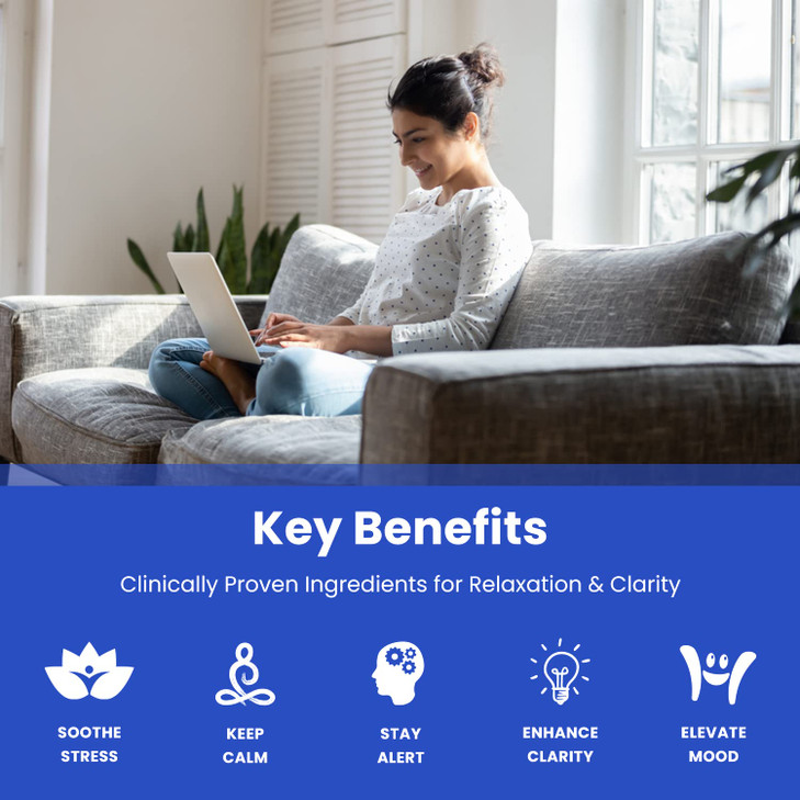 NutraChamps Calm Gummies, Stress Gummies Supplement with Ashwagandha