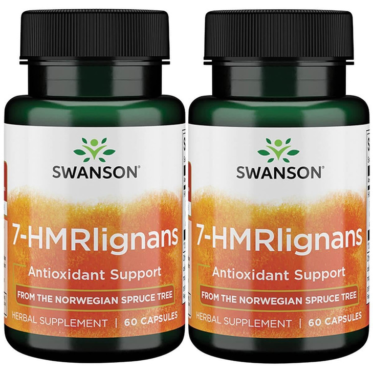 Swanson 7-Hmrlignans from Norwegian Spruce Tree 40 Milligrams 60 Capsules (2