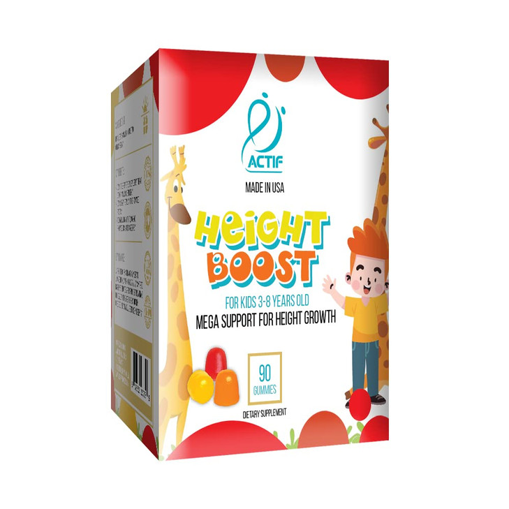 Actif Height Boost Mega Support for Kids 3-8 Years Old, Height Growth with 10+