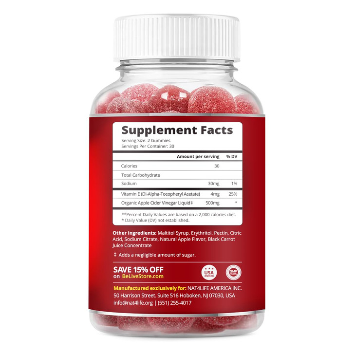 BeLive Apple Cider Vinegar Gummies