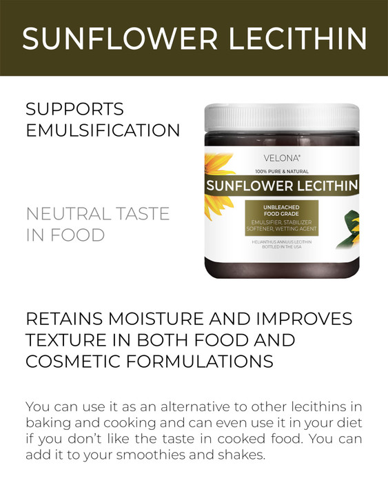 velona Pure Liquid Sunflower Lecithin 8 Fl Oz