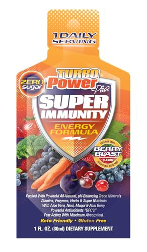 Turbo Power Plus Immune Support 1 Oz. Energy Formula: 17 Powerful Antioxidants