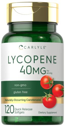Carlyle Lycopene 40mg - 120 Softgels - Naturally-Occurring Carotenoid