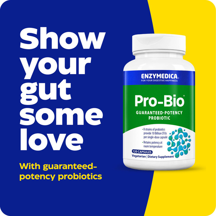 Enzymedica, Pro-Bio, Shelf Stable, Stomach-Acid Resistant Probiotic for Healthy