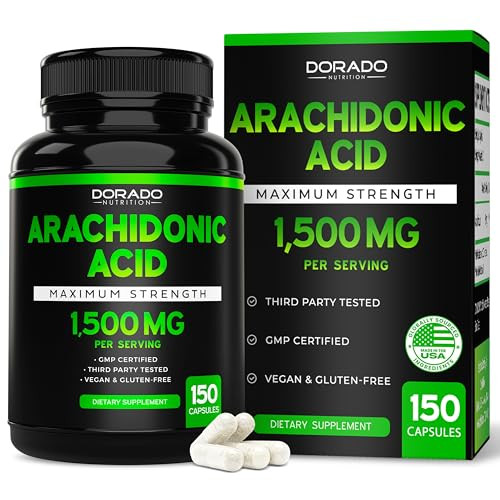 Arachidonic Acid Supplement 1500mg (150 Capsules)
