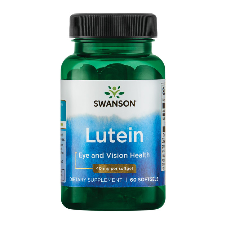 Swanson Lutein Eye Vision Retina Macula Health Supplement 40 mg 60 Softgels