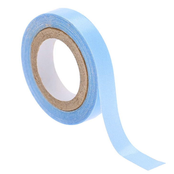 Hair Extension Double-Sided Adhesive, Blue Plastic Imported, Real Hair Extension Double-Sided Tape Easy to Install and Disassemble, Convenient for Da