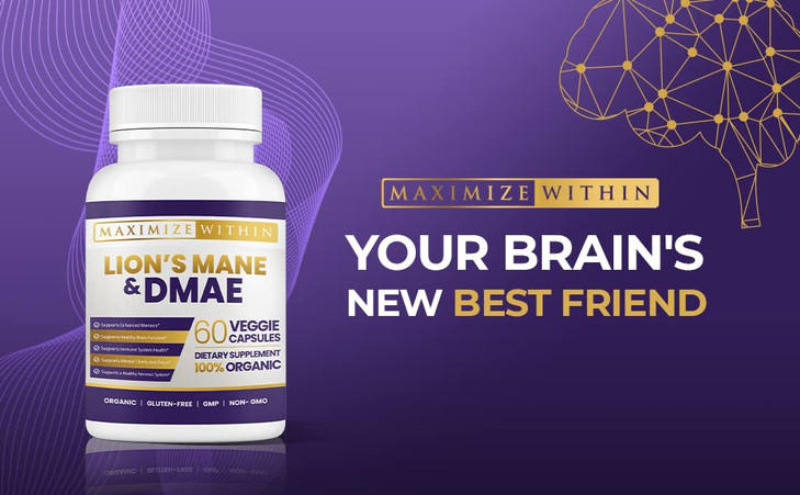 Maximum Slim Lion's Mane & DMAE Capsules: Enhance Memory, Boost Mental Clarity