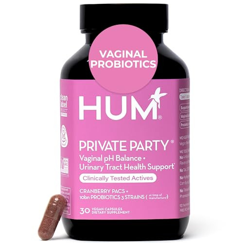 HUM Private Party Vaginal Probiotics for Women, pH Balance and Urinary Tract