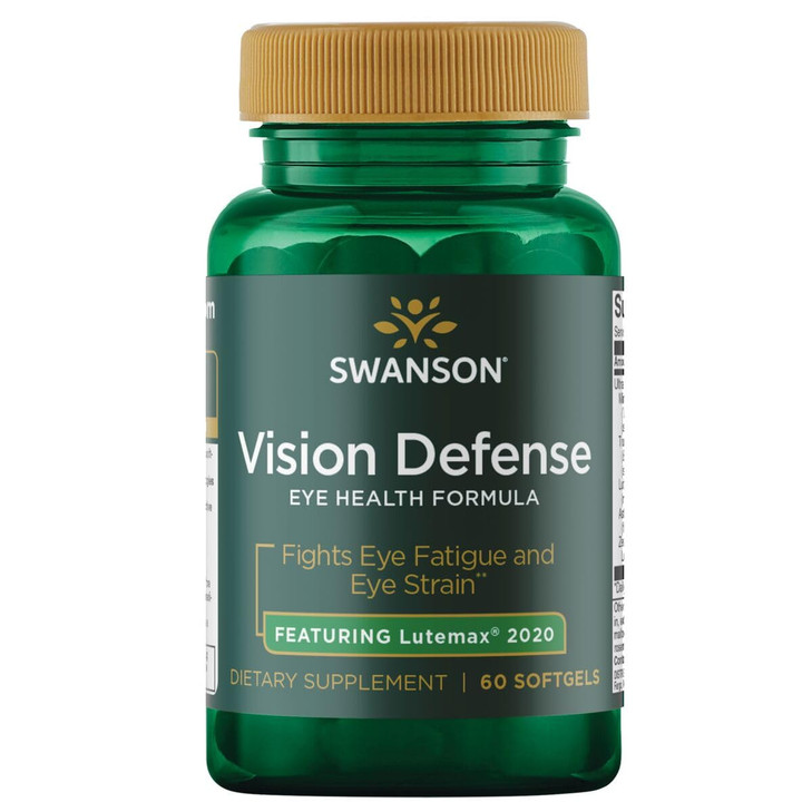 Swanson Vision Defense Antioxidant Vision Health Supplement Lutein Zeaxanthin