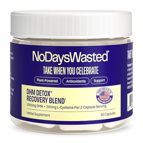 No Days Wasted DHM Detox, 60 Capsules (30 Servings)