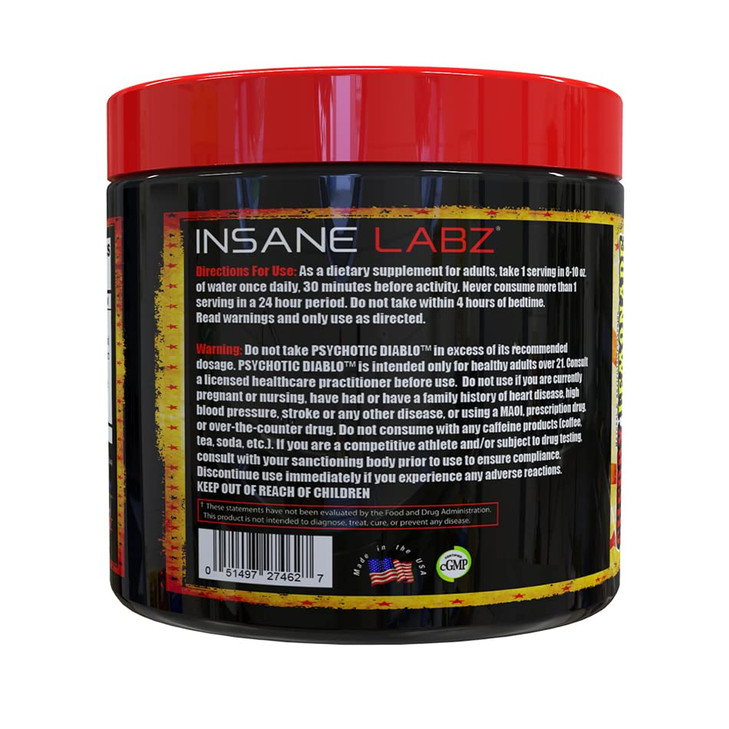 Insane Labz Psychotic Diablo Thermogenic Fat Burner