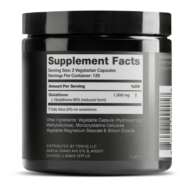 Toniiq Ultra High Strength Glutathione Capsules