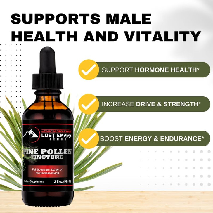 Lost Empire Herbs Pine Pollen Tincture Pine Pollen Liquid Extract