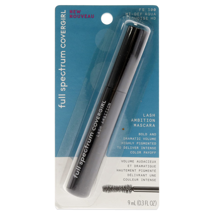 COVERGIRL Full Spectrum Lash Ambition Mascara, Hi-Def Aqua, 0.3 Fluid Ounce