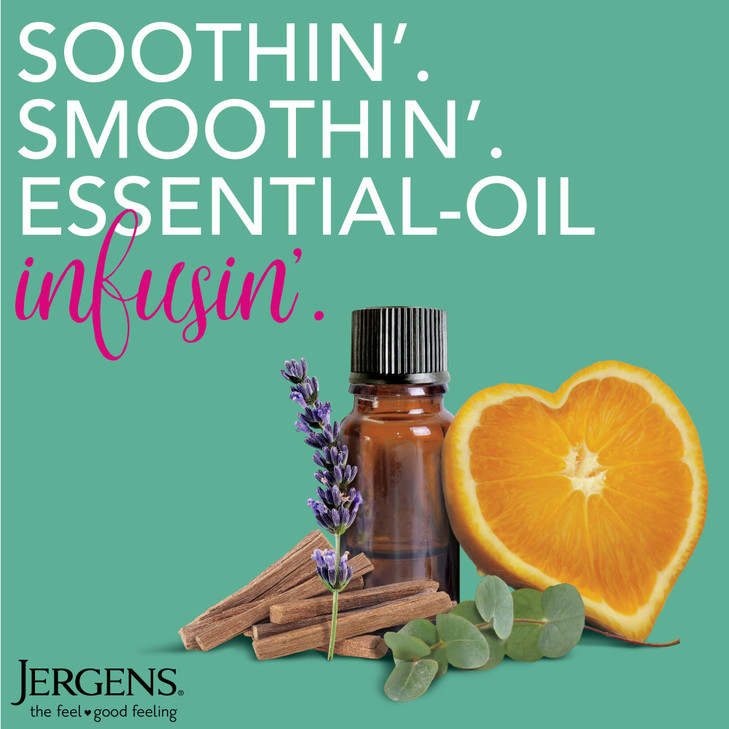 Jergens Sweet Citrus Body Butter, Hand and Body Lotion, Moisturizer for Women, Lotion with Essential Oil for Indulgent Moisturization, 7 Oz