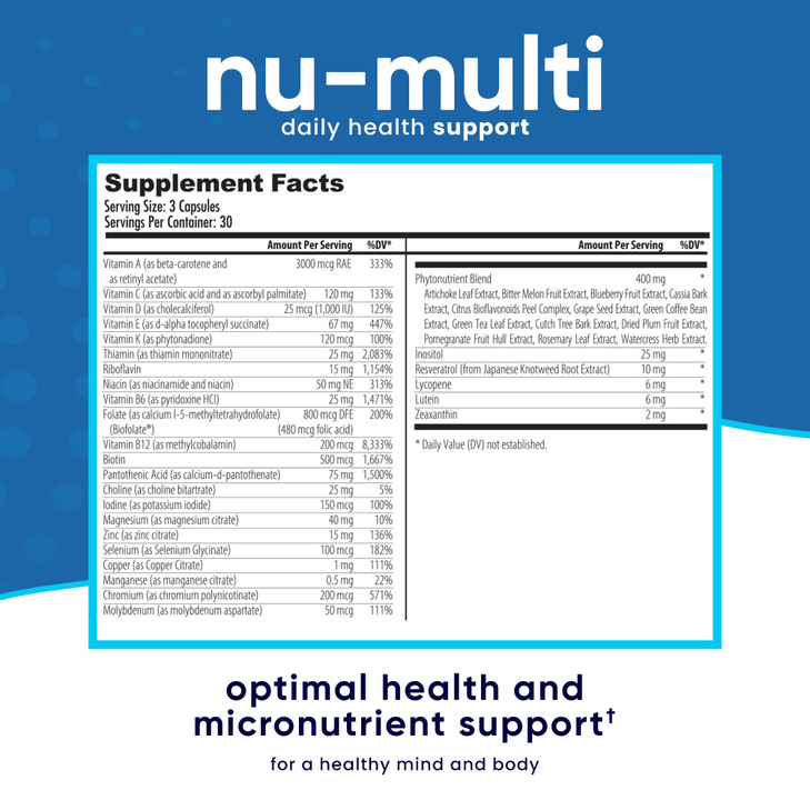 NuEthix Formulations Nu-Multi Foundational Micronutrient Support Dietary