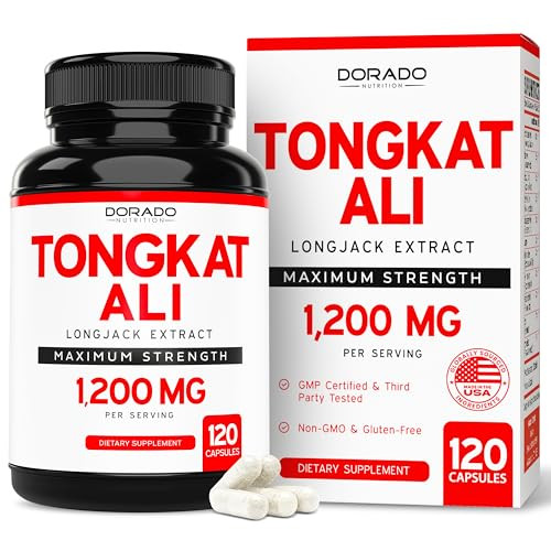 Tongkat Ali For Men (Longjack) Eurycoma Longifolia Extract 1200mg Per Serving