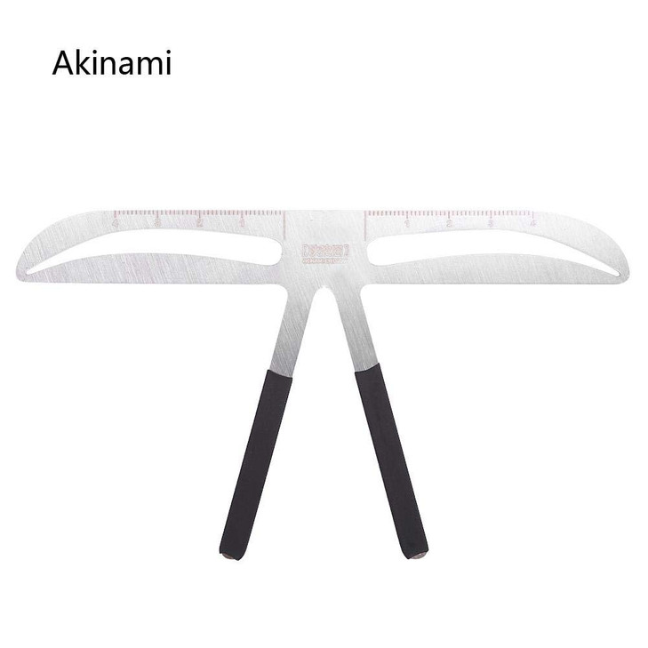 Akinami Eyebrow Enhancer - Permanent Eyebrow Ruler, Measure & Balance Tool with Stencil