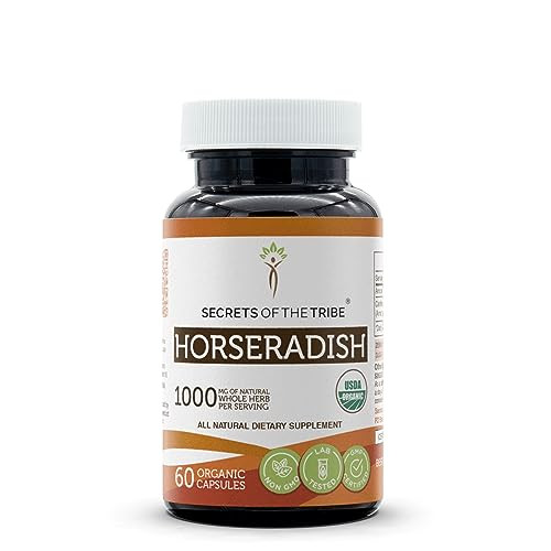 Secrets of the Tribe Horseradish USDA Organic 60 Capsules