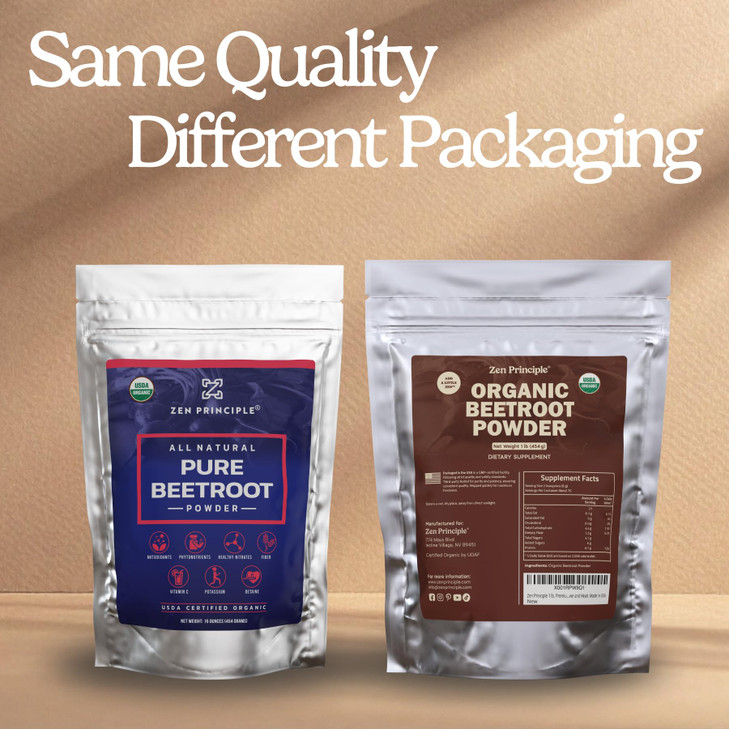 Zen Principle 1 lb. Premium Organic Beetroot Powder. 100% USDA Certified. More