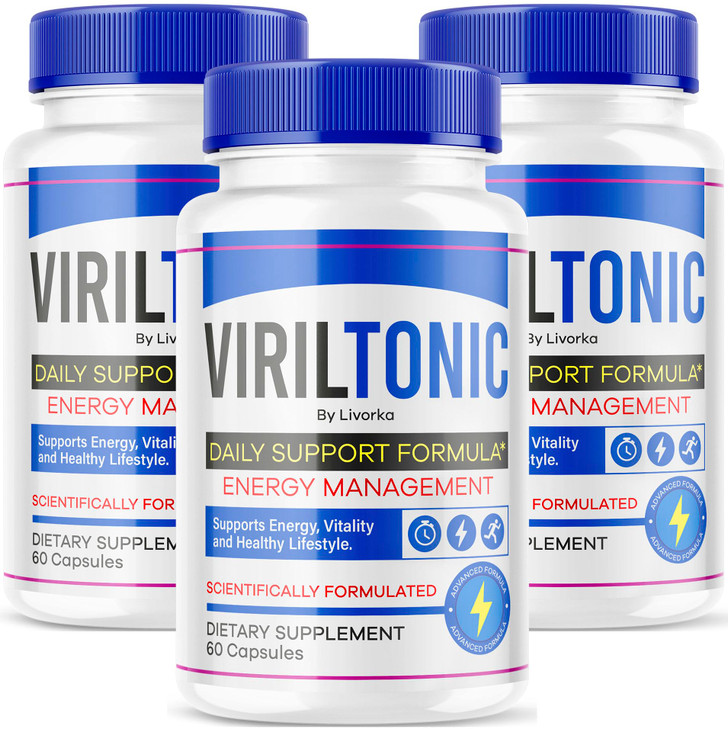 (3 Pack) Viriltonic Capsules, Viriltonic Advanced Support Formula Pills