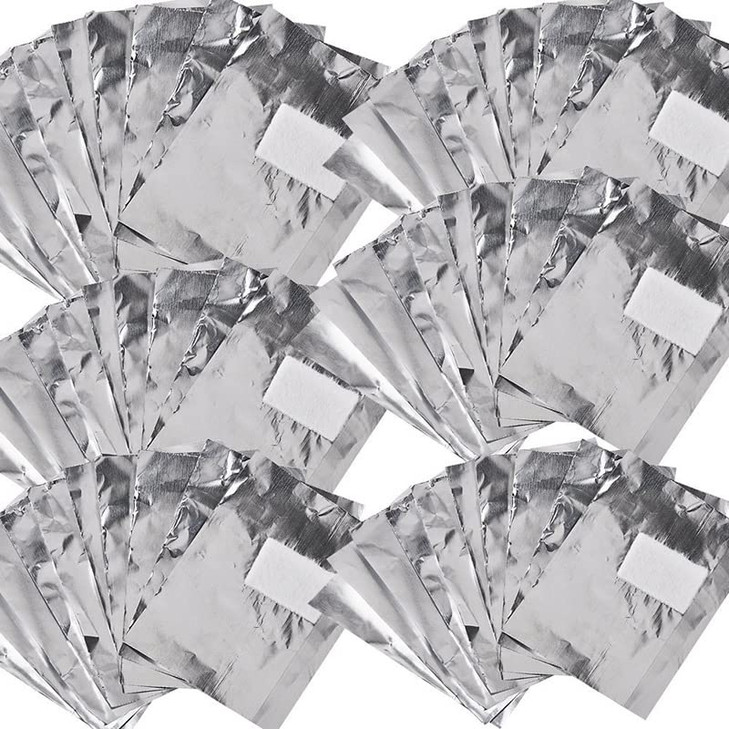 AKOAK 100Pcs Aluminium Foil Remover Wraps Nail Art Soak Off Acrylic Gel Nail Polish Removal Tool