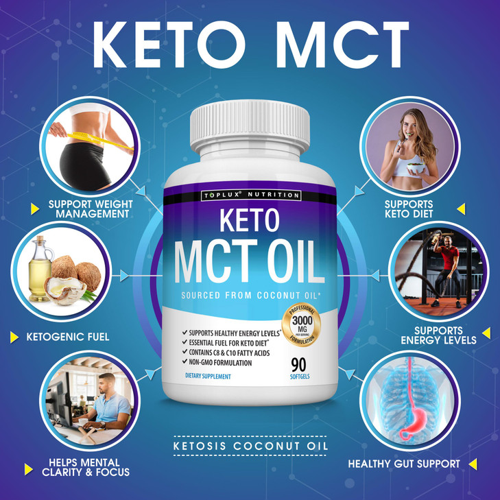 Toplux Keto MCT Oil Capsules