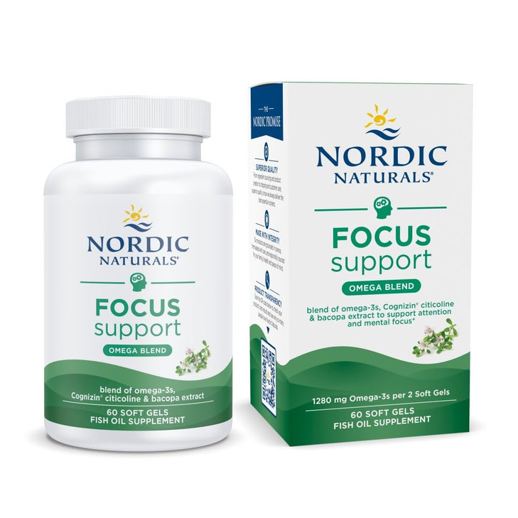 Nordic Naturals Omega Focus, Lemon - 60 Soft Gels