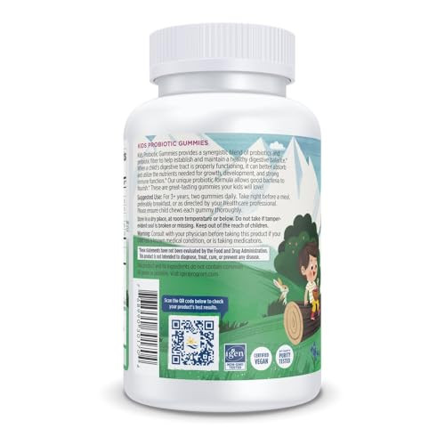 Nordic Naturals Kids Nordic Flora Probiotic Gummies, Merry Berry Punch