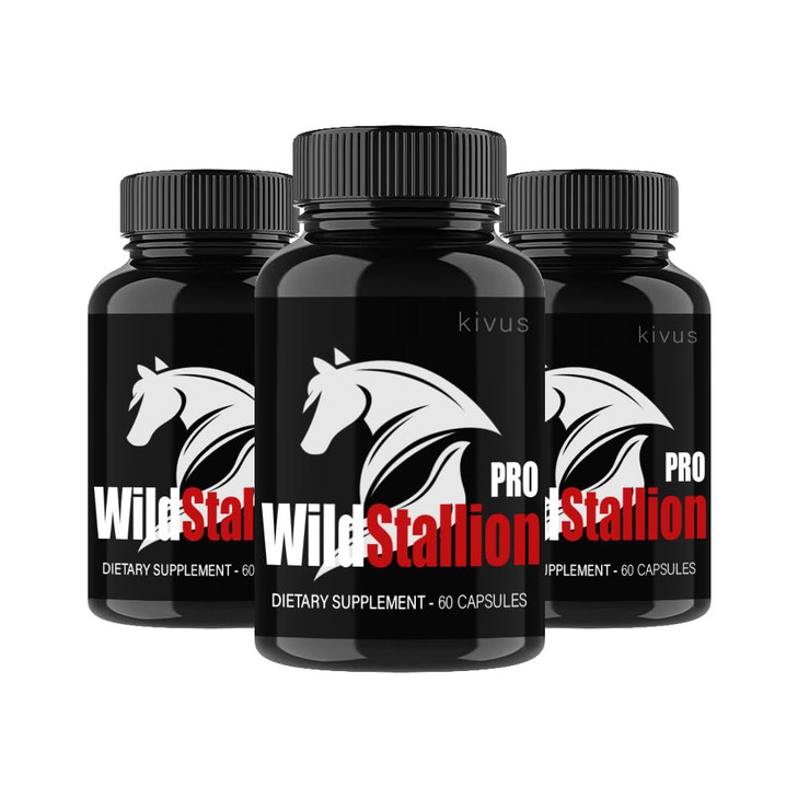 kivus Wild Stallion Pro - Wild Stallion Pro Male Capsules (3 Pack, 180 Capsules)