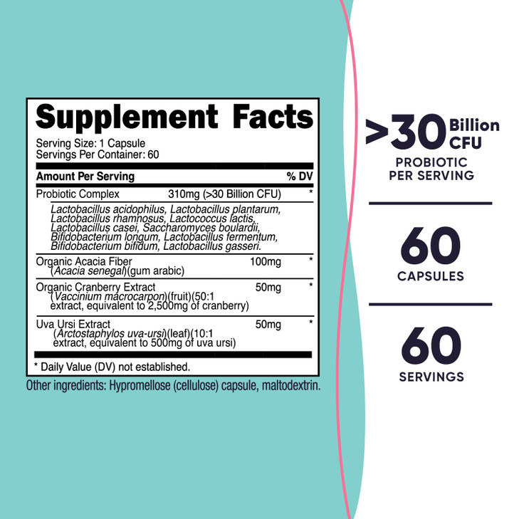 Nutricost Probiotic for Women 30 Billion CFU, 60 Capsules