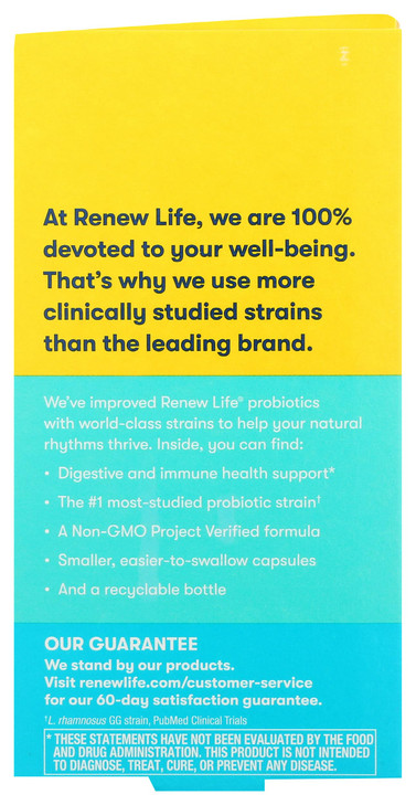 Renew Life Adult Colon Care Probiotic Supplement, Gluten, Dairy & Soy Free, 80