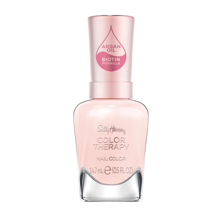 Sally Hansen Color Therapy Nail Polish | Biotin, Argan Oil, Long Lasting, Healthy Nails, Nail Strengthener, Sheer | 536 My Sheer | Light Pink Nail Co