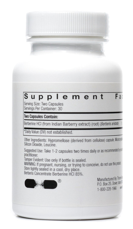 THORNE BERBERINE-500 (Pack of 2) 60 capsules each